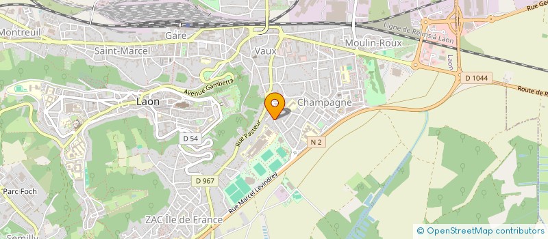 localisation de l'entreprise MADAME MAGALI THOMAS  LAON