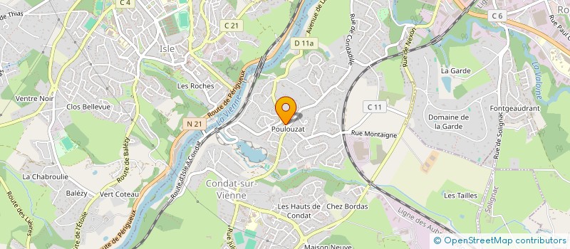 localisation de l'entreprise MADAME MAGALI THOMAS à CONDAT-SUR-VIENNE
