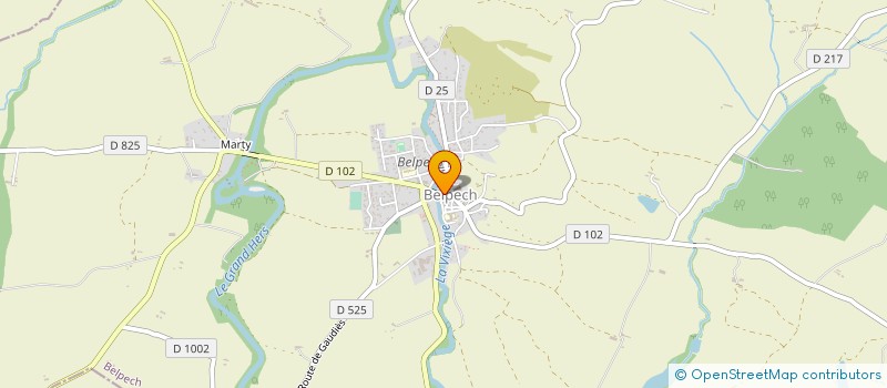 localisation de l'entreprise MADAME MAGALI TOUGES à LA BASTIDE-SUR-L'HERS