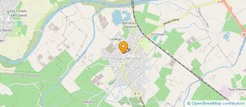 localisation de l'entreprise MADAME MAGALI TOURE  PALAU-DEL-VIDRE