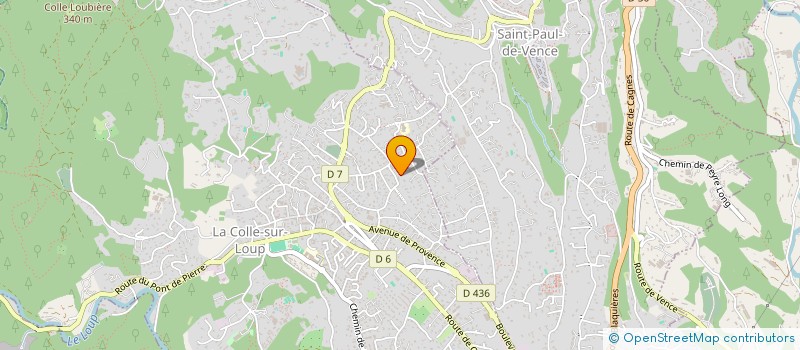 localisation de l'entreprise MADAME MAGALI VALLARIELLO  LA COLLE-SUR-LOUP