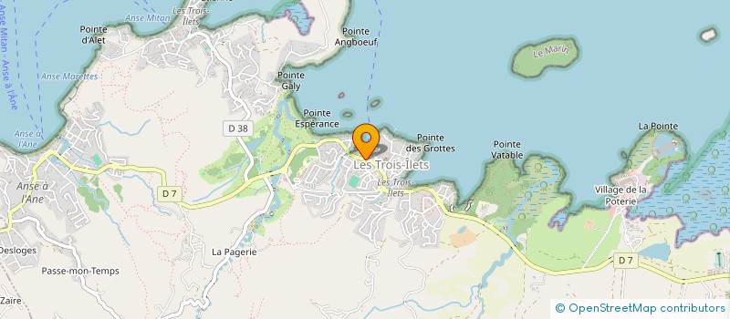 localisation de l'entreprise MADAME MAGALI VANDAELE à LES TROIS-ILETS