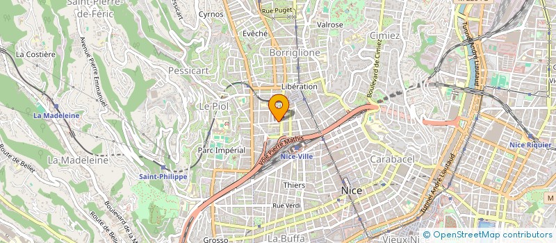 localisation de l'entreprise MADAME MAGALI VAXELAIRE à NICE