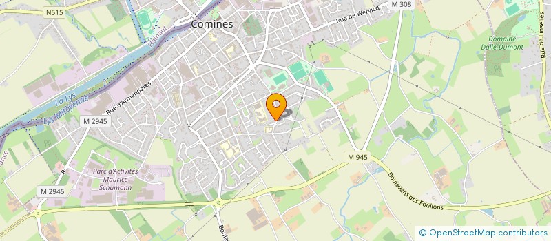 localisation de l'entreprise MADAME MAGALI VERRIER  COMINES