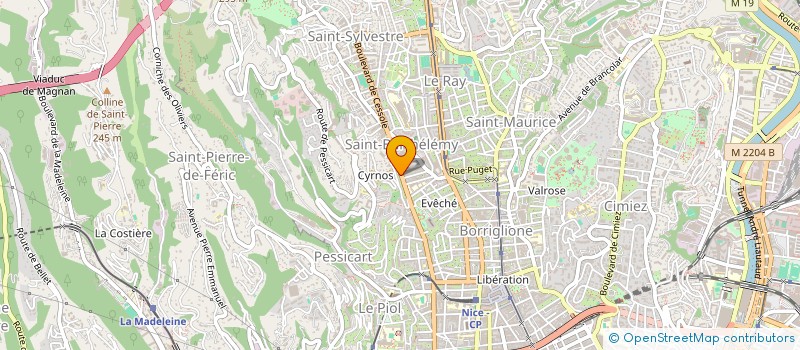 localisation de l'entreprise MADAME MAGALI VIAUD à NICE