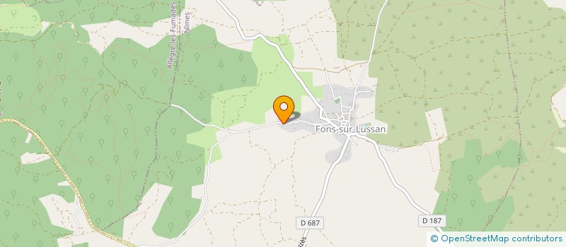 localisation de l'entreprise MADAME MAGALI VOLPES  FONS-SUR-LUSSAN