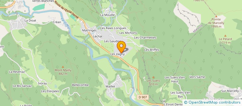 localisation de l'entreprise MADAME MAGALI VOUAUX  TANINGES