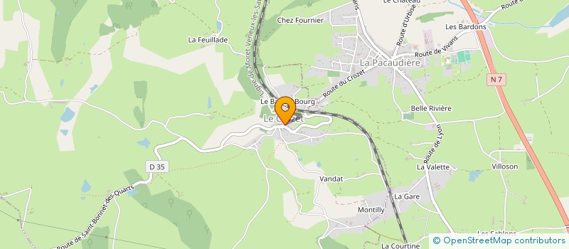 localisation de l'entreprise MADAME MAGALI WAGNER  LE CROZET