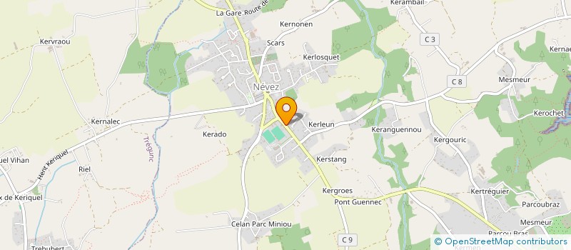 localisation de l'entreprise MADAME MAGALI WANNEPAIN à NEVEZ
