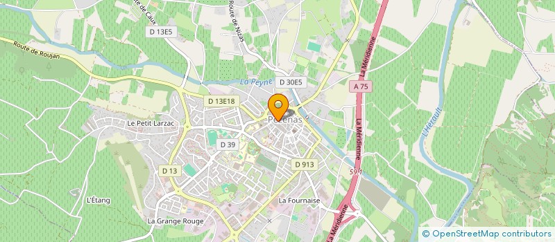 localisation de l'entreprise MADAME MAGALI ZAMBELLI à PEZENAS