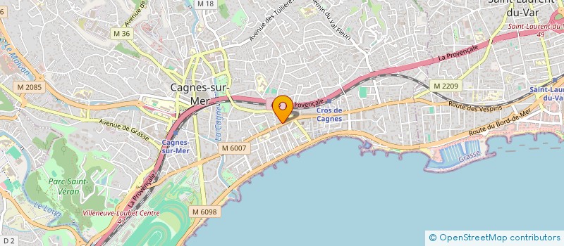localisation de l'entreprise MADAME MAGALIE AMEYE  CAGNES-SUR-MER