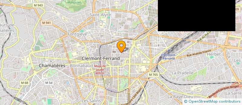 localisation de l'entreprise MADAME MAGALIE ANGLADE  CLERMONT FERRAND