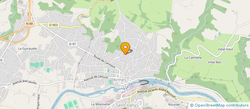 localisation de l'entreprise MADAME MAGALIE AUZUECH à ARTHES