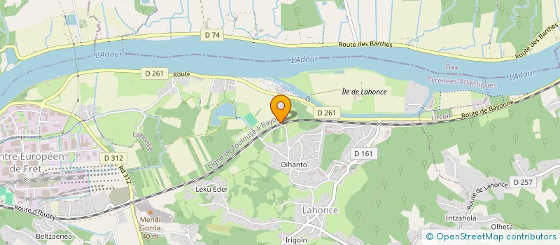 localisation de l'entreprise MADAME MAGALIE BACHACOU  LAHONCE