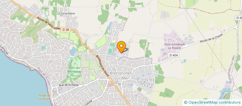 localisation de l'entreprise MADAME MAGALIE BAILLET  BRETIGNOLLES-SUR-MER