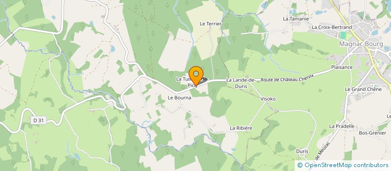 localisation de l'entreprise MADAME MAGALIE BALLOUFAUD à SAINT-HILAIRE-BONNEVAL