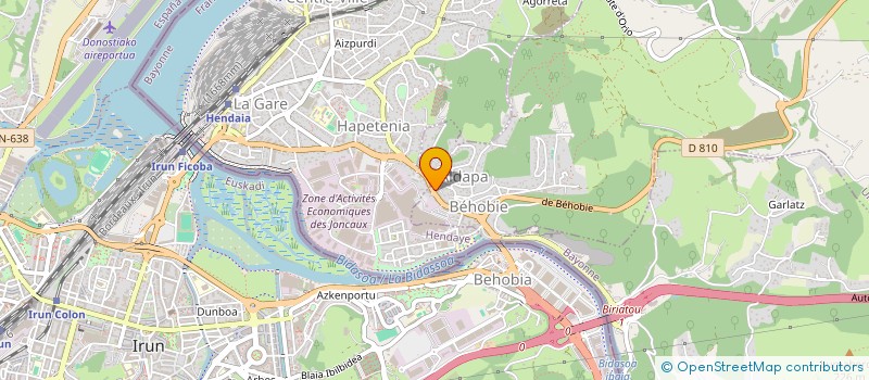 localisation de l'entreprise MADAME MAGALIE BARADAT  URRUGNE