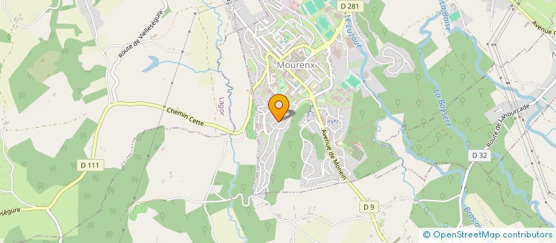 localisation de l'entreprise MADAME MAGALIE BAYLION  MOURENX