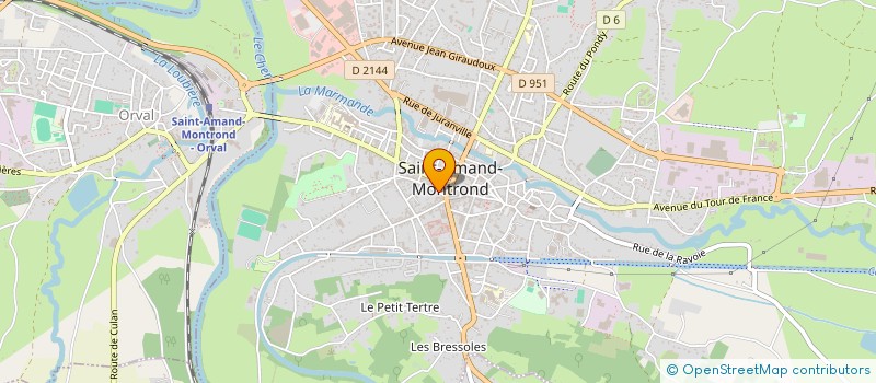 localisation de l'entreprise MADAME MAGALIE BELLEVOIX à SAINT-AMAND-MONTROND