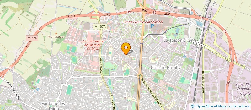 localisation de l'entreprise MADAME MAGALIE BENOIT à DIJON
