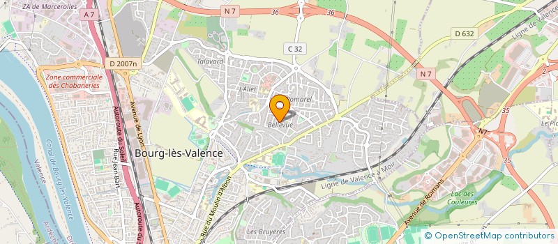 localisation de l'entreprise MADAME MAGALIE BERLHE à BOURG-LES-VALENCE