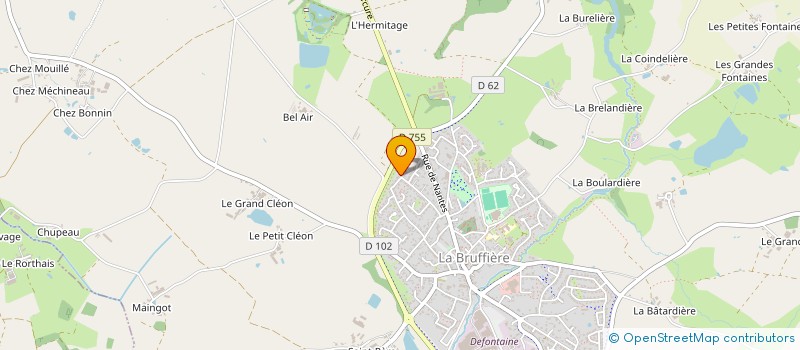 localisation de l'entreprise MADAME MAGALIE BOSSARD à BRUFFIERE (LA)