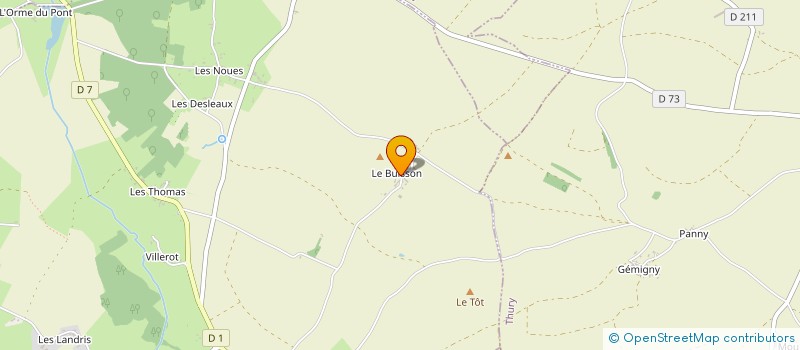 localisation de l'entreprise MADAME MAGALIE BOURDAIS  TREIGNY-PERREUSE-SAINTE-COLOMBE