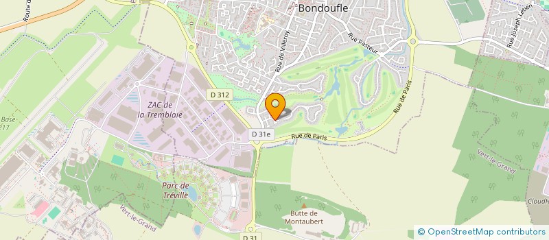 localisation de l'entreprise MADAME MAGALIE BOUVET  BONDOUFLE