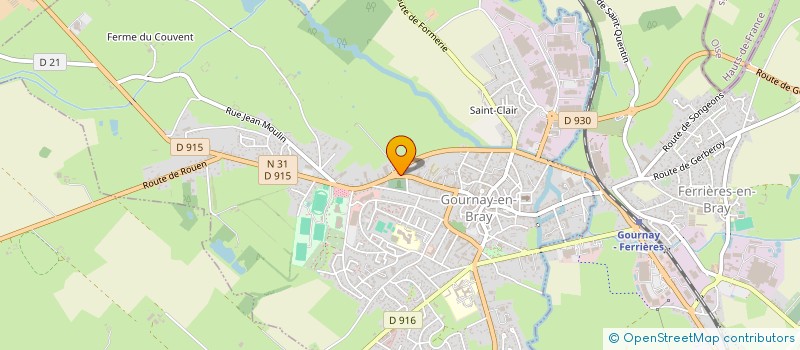 localisation de l'entreprise MADAME MAGALIE BROUILLIEZ  GOURNAY-EN-BRAY