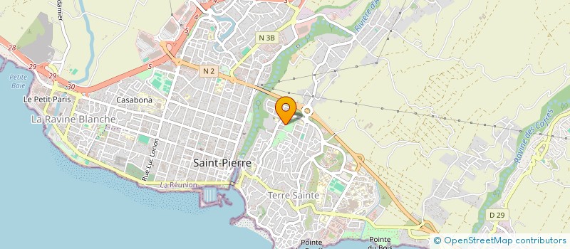 localisation de l'entreprise MADAME MAGALIE CARPIN à SAINT-PIERRE