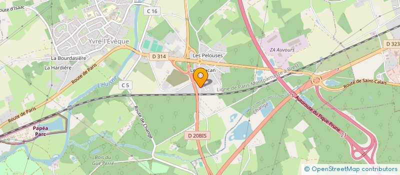 localisation de l'entreprise MADAME MAGALIE CHARDELA  YVRE-L'EVEQUE