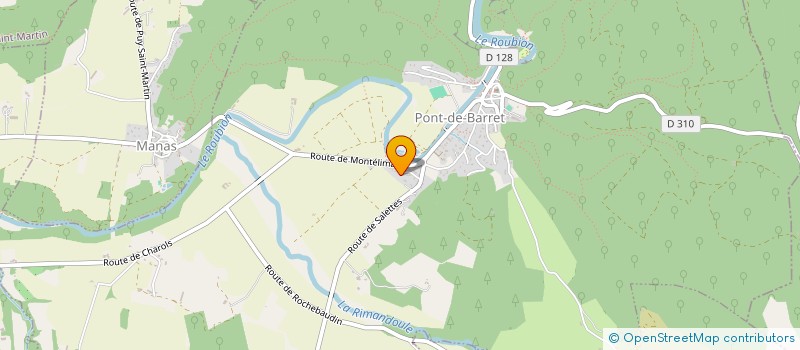 localisation de l'entreprise MADAME MAGALIE CHAREYRE  PONT-DE-BARRET