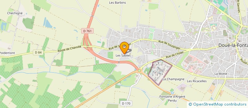 localisation de l'entreprise MADAME MAGALIE CHARRUAULT à DOUE-EN-ANJOU