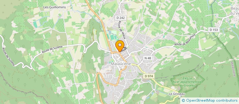 localisation de l'entreprise MADAME MAGALIE CHOUVION  MALAUCENE