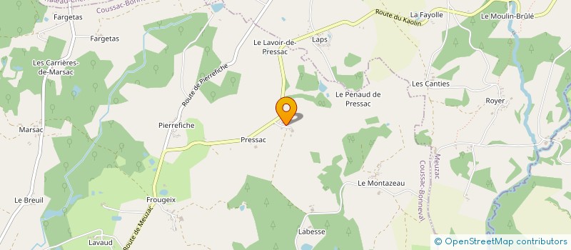 localisation de l'entreprise MADAME MAGALIE COUSTY  COUSSAC-BONNEVAL