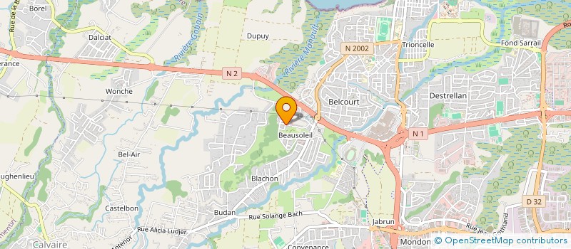 localisation de l'entreprise MADAME MAGALIE COUTANT  BAIE-MAHAULT