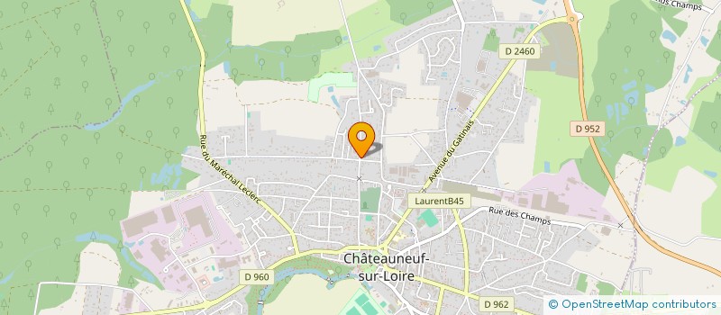 localisation de l'entreprise MADAME MAGALIE COUVREUX à CHATEAUNEUF S LOIRE