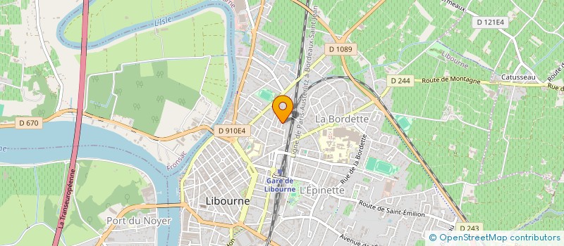 localisation de l'entreprise MADAME MAGALIE DARSOUZE à LIBOURNE
