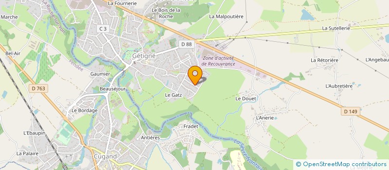localisation de l'entreprise MADAME MAGALIE DAVID à MONTAIGU-VENDEE
