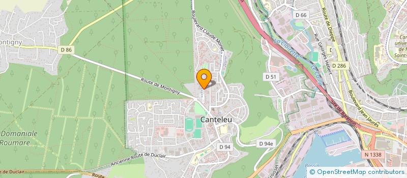 localisation de l'entreprise MADAME MAGALIE DAVID  CANTELEU