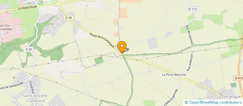 localisation de l'entreprise MADAME MAGALIE DELANGE  SAINT-ROMAIN-DE-COLBOSC