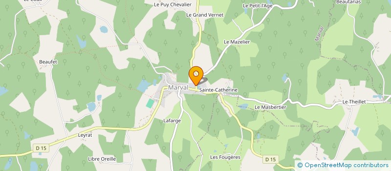 localisation de l'entreprise MADAME MAGALIE DERVIN à MARVAL