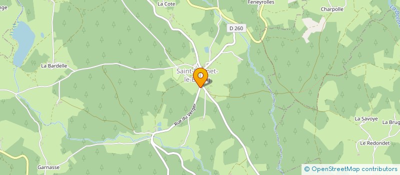 localisation de l'entreprise MADAME MAGALIE DISSARD  SAINT GERMAIN L'HERM