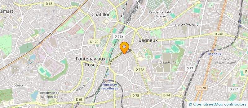 localisation de l'entreprise MADAME MAGALIE DOTEVAGE à FONTENAY-AUX-ROSES