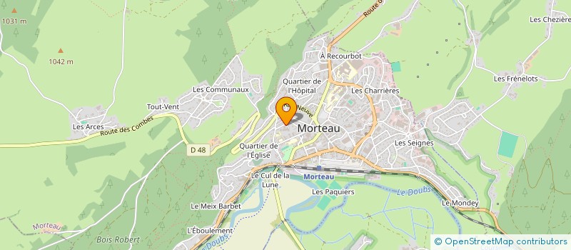 localisation de l'entreprise MADAME MAGALIE DROMARD  MORTEAU