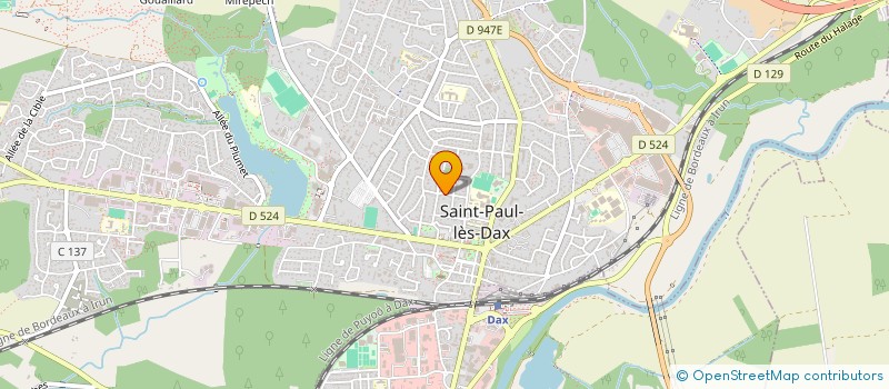localisation de l'entreprise MADAME MAGALIE DUCOURNEAU  SAINT-PAUL-LES-DAX