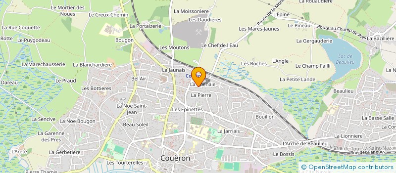 localisation de l'entreprise MADAME MAGALIE DUFOURD à COUERON