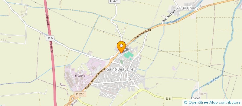 localisation de l'entreprise MADAME MAGALIE DUMONT à SAINT-BEAUZIRE