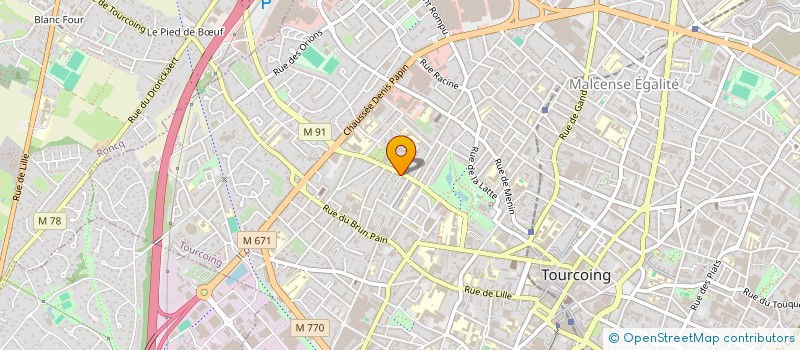 localisation de l'entreprise MADAME MAGALIE DUTILLEUL  TOURCOING