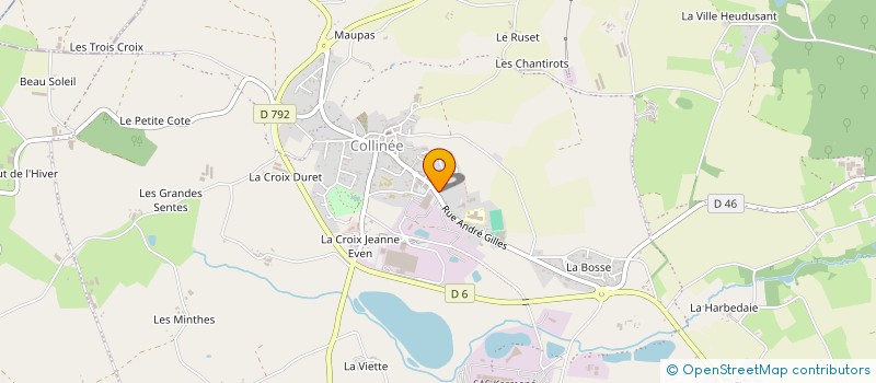 localisation de l'entreprise MADAME MAGALIE EROUART à LE MENE